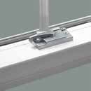Brushed chrome window latch hardware