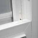 Easy Vent storm door with dual ventilation panels open for fresh air