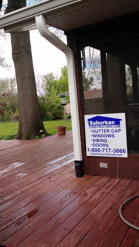 Main content photo of seamless gutters installed on a home