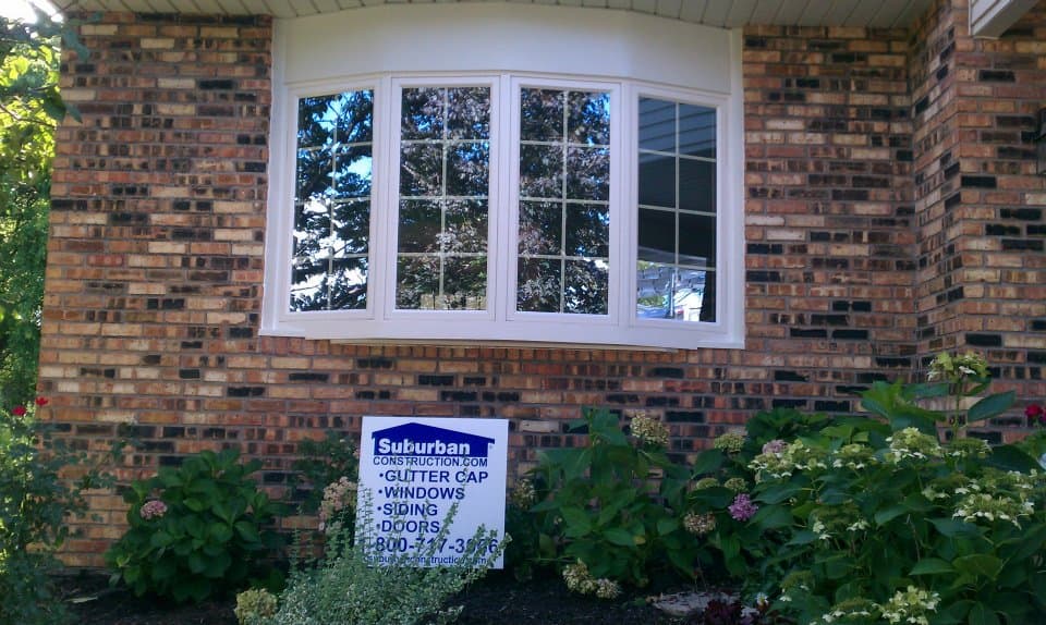 Bay and bow window exterior view
