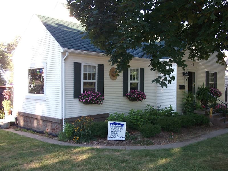 Double hung replacement window installed in home