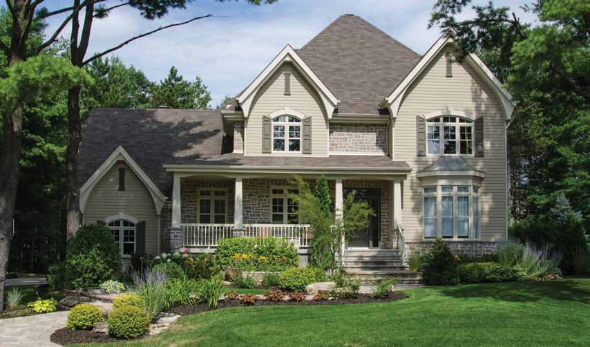 Steel siding installed on home showing durable impact-resistant finish