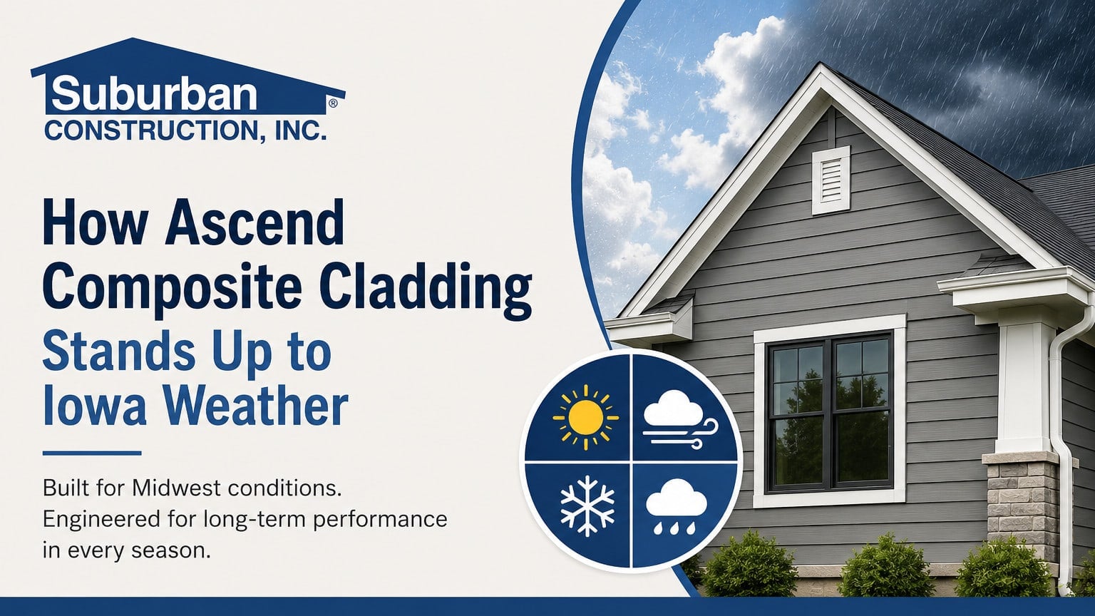 Best Siding for Iowa Weather: Ascend Composite Cladding