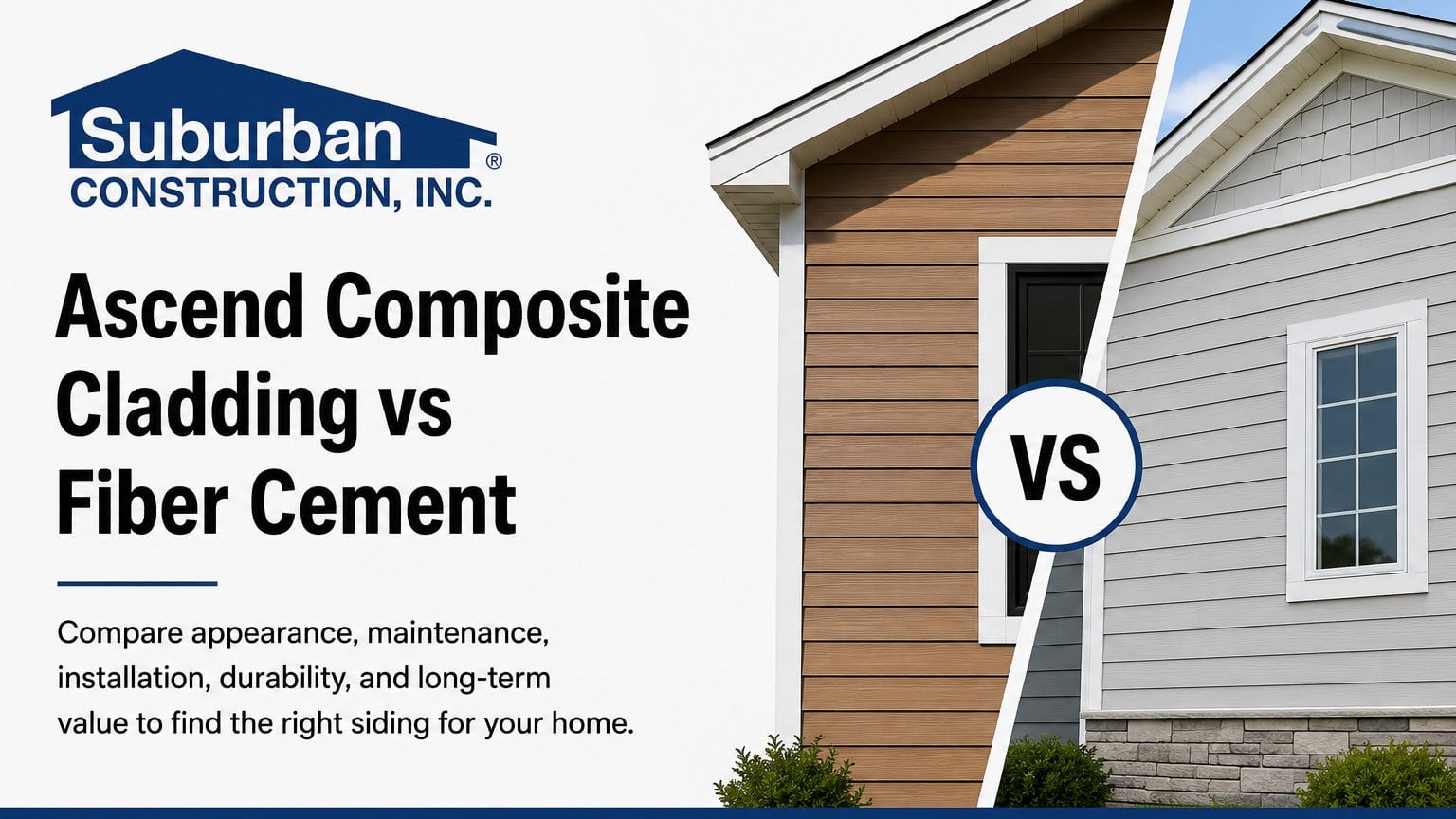 Ascend Composite Cladding vs Fiber Cement Siding