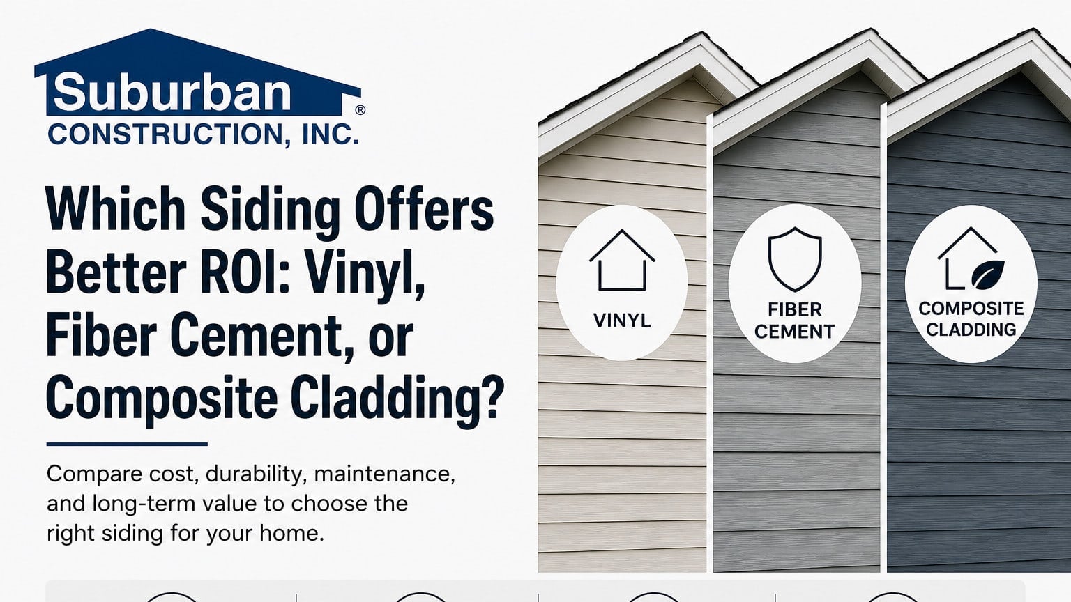 Best Siding ROI: Vinyl vs Fiber Cement vs Composite