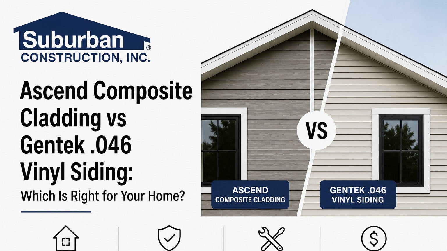 Ascend Composite Cladding vs Gentek .046 Vinyl Siding