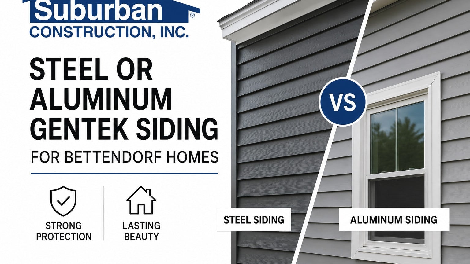 Steel or Aluminum Gentek Siding for Bettendorf Homes?