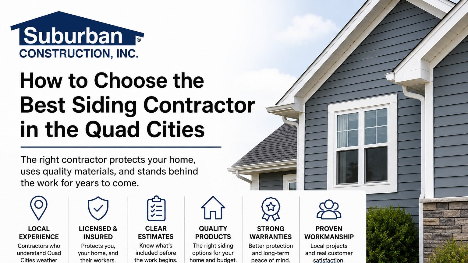 How to Choose the Best Siding Contractor in the Quad Cities