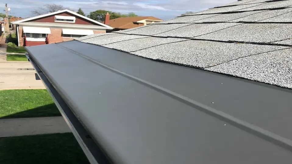 Gutter Cap gutter protection installed on a home