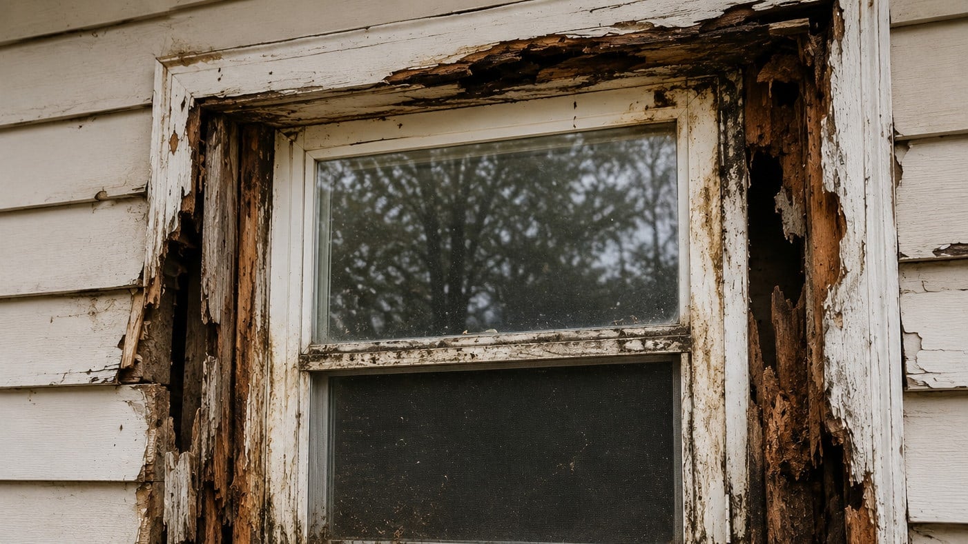 Signs of Hidden Rot or Water Damage Around Window Openings