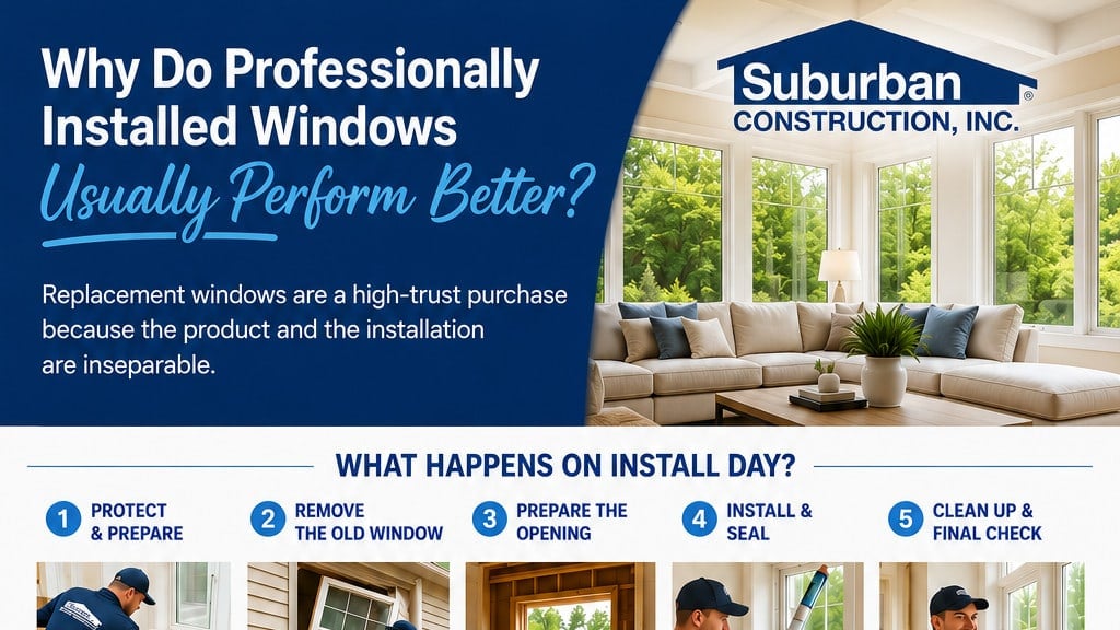 Why Professionally Installed Windows Perform Better | Quad Cities Window Experts