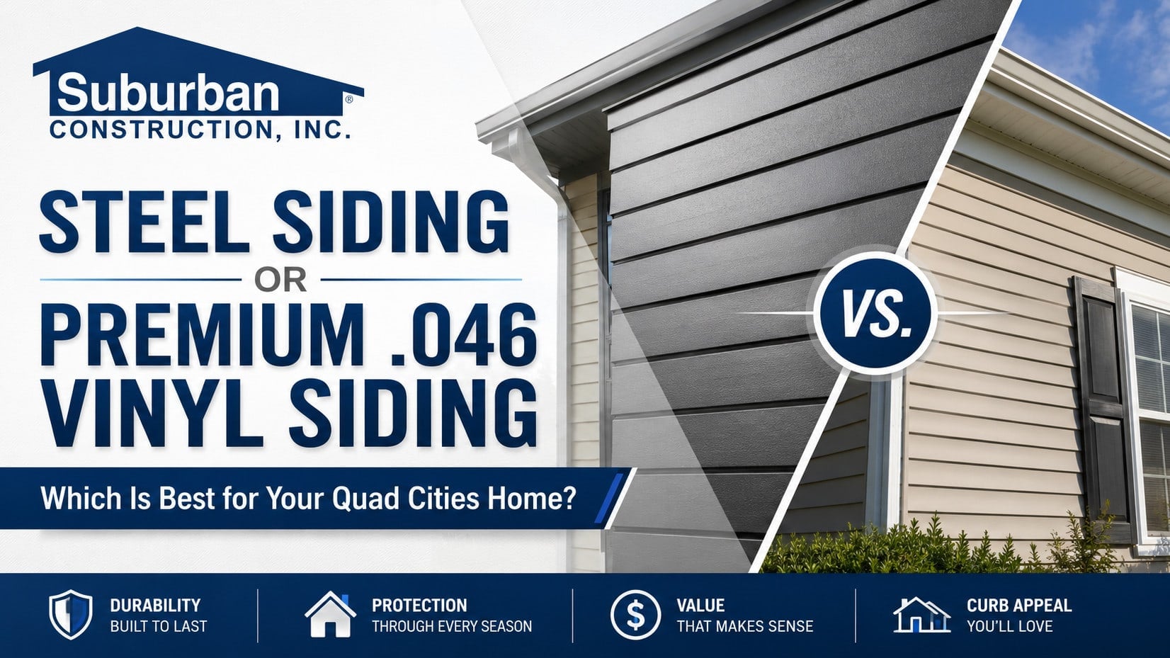 Steel Siding vs. Premium Vinyl Siding | Quad Cities Home Guide