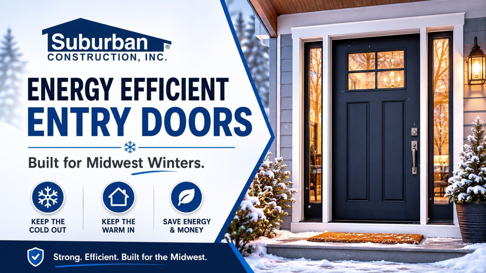 Energy Efficient Entry Doors for Midwest Winters