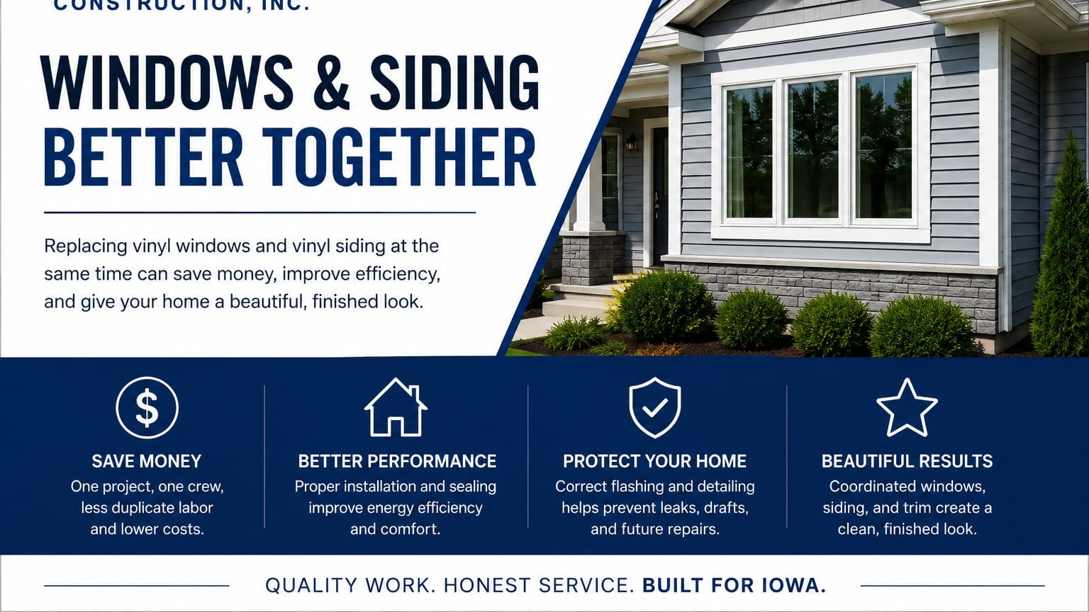 Should You Replace Vinyl Windows and Vinyl Siding Together?