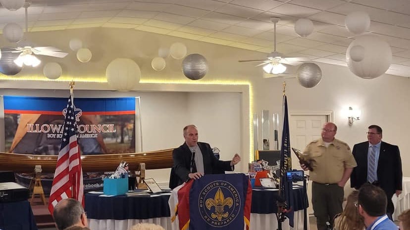 JR Girskis Presents Boy Scouts Community Impact Award