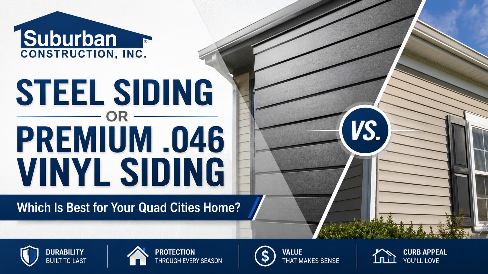 Steel Siding vs. Premium Vinyl Siding | Quad Cities Home Guide