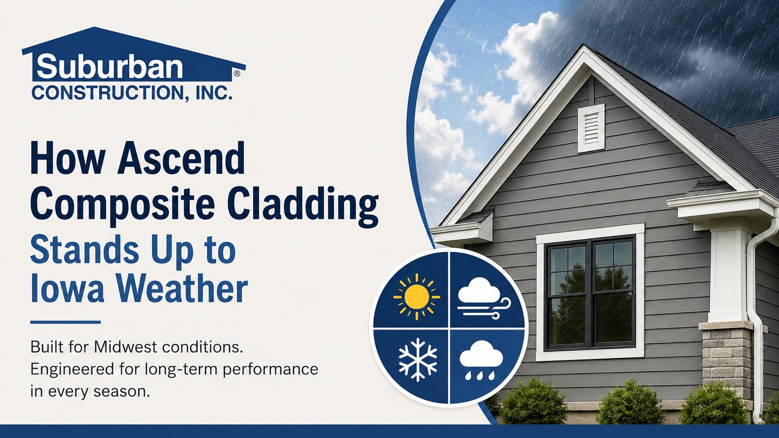 Best Siding for Iowa Weather: Ascend Composite Cladding