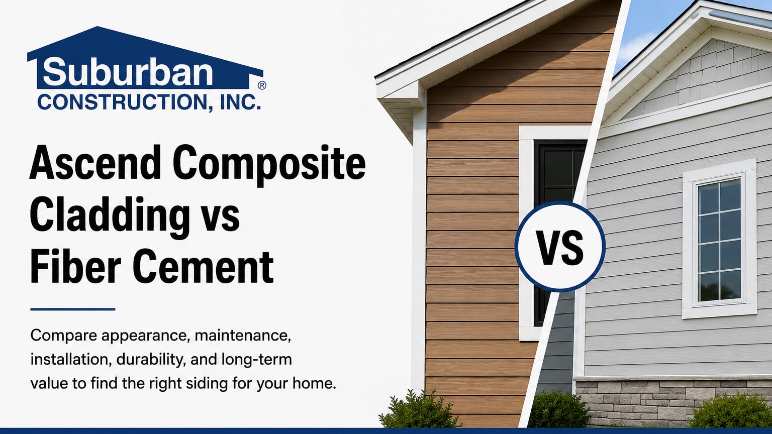 Ascend Composite Cladding vs Fiber Cement Siding