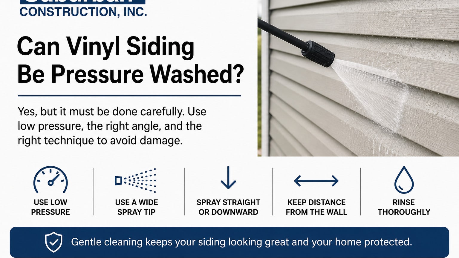 Can Vinyl Siding Be Pressure Washed?