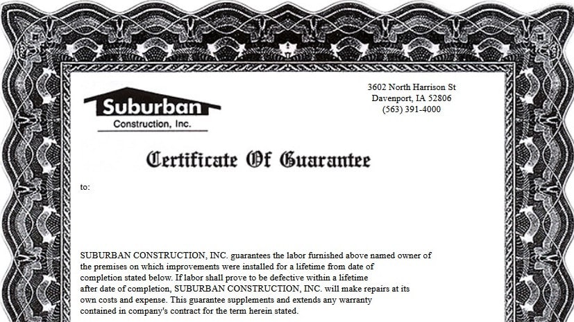 What Does a Workmanship Warranty Cover on Replacement Windows? | Quad Cities Window Guide